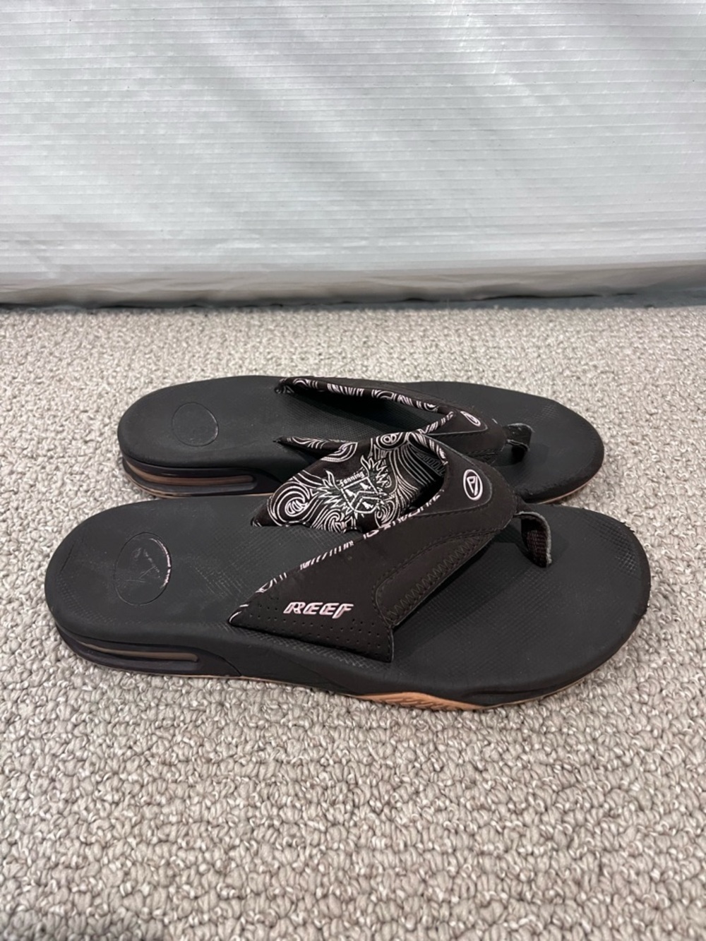 Reef Sandals Women’s Size 10 Brown Ocean Water Beach Flip Flops ,